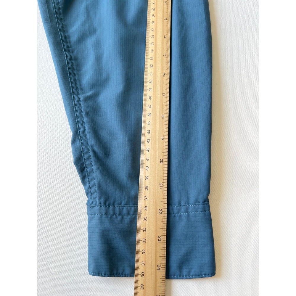 Eddie Bauer Shirt Men XL Performance Hiking Fishing Blue Roll Tab Sleeve Outdoor - Picture 4 of 9